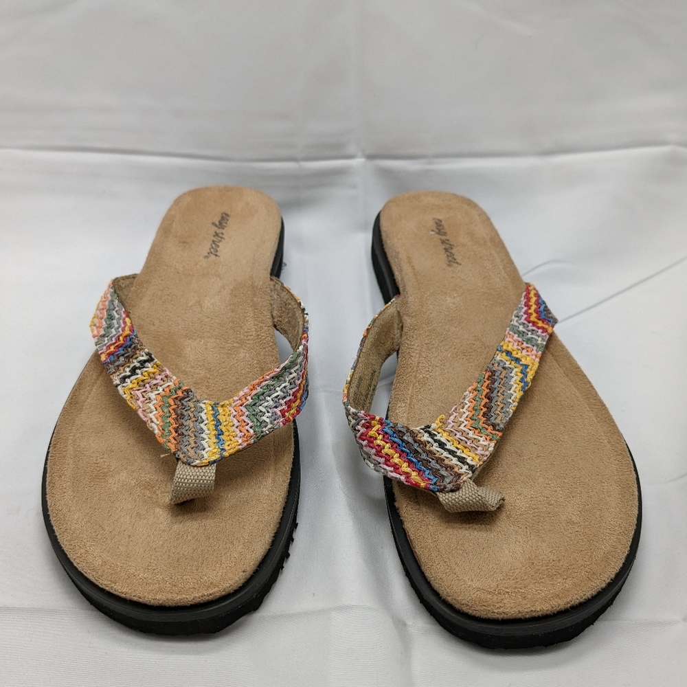 Easy street woven multicolored Sandals wemon
